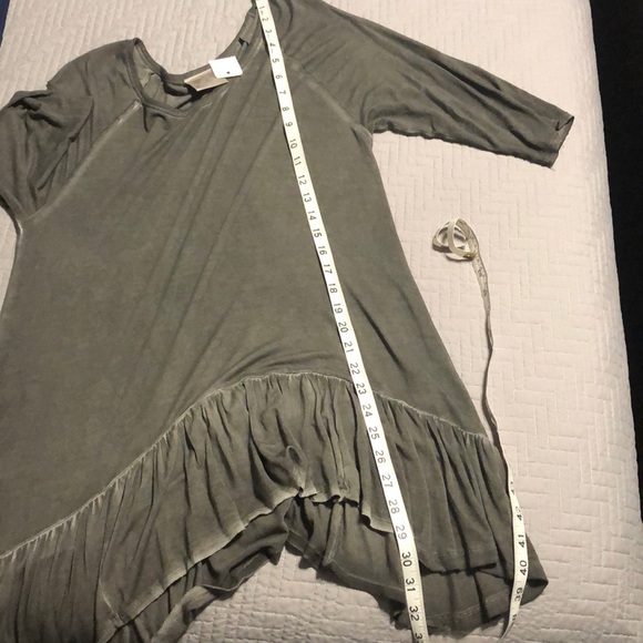 New Danielle Drop Waist Oil Dye Exposed Seam Top - Picture 8 of 9